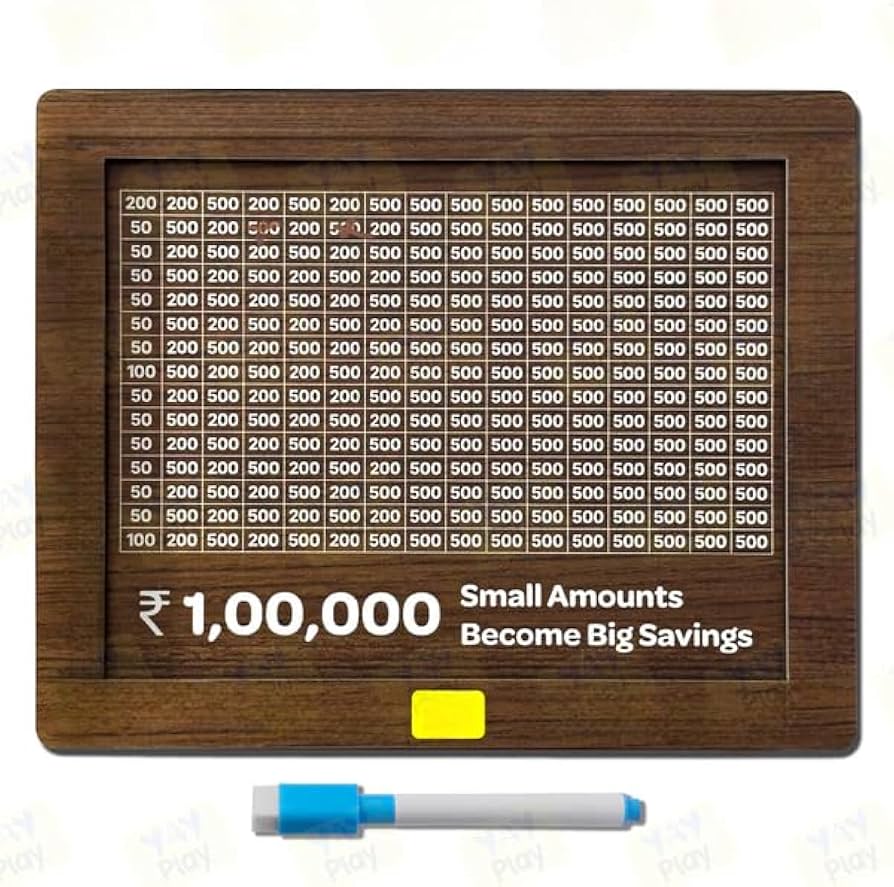 Wooden Money Saving Box for Kids & Adults