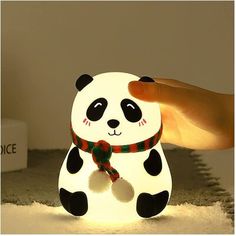 GoLine Cute Panda Gifts Night Lights for Girls Boys Bedroom, Gifts for Toddlers Babies Boys, 7 Colors Changing Night Light for Bedroom with Remote Control.