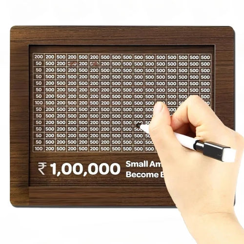 Wooden Money Saving Box for Kids & Adults